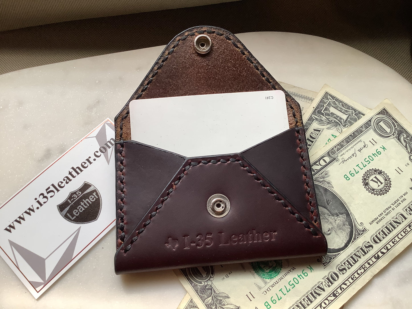 Envelope Card Wallet - I-35 Leather