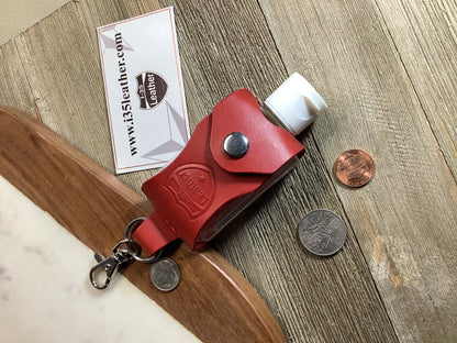 Leather 2 oz Bottle Carrier/Keychain