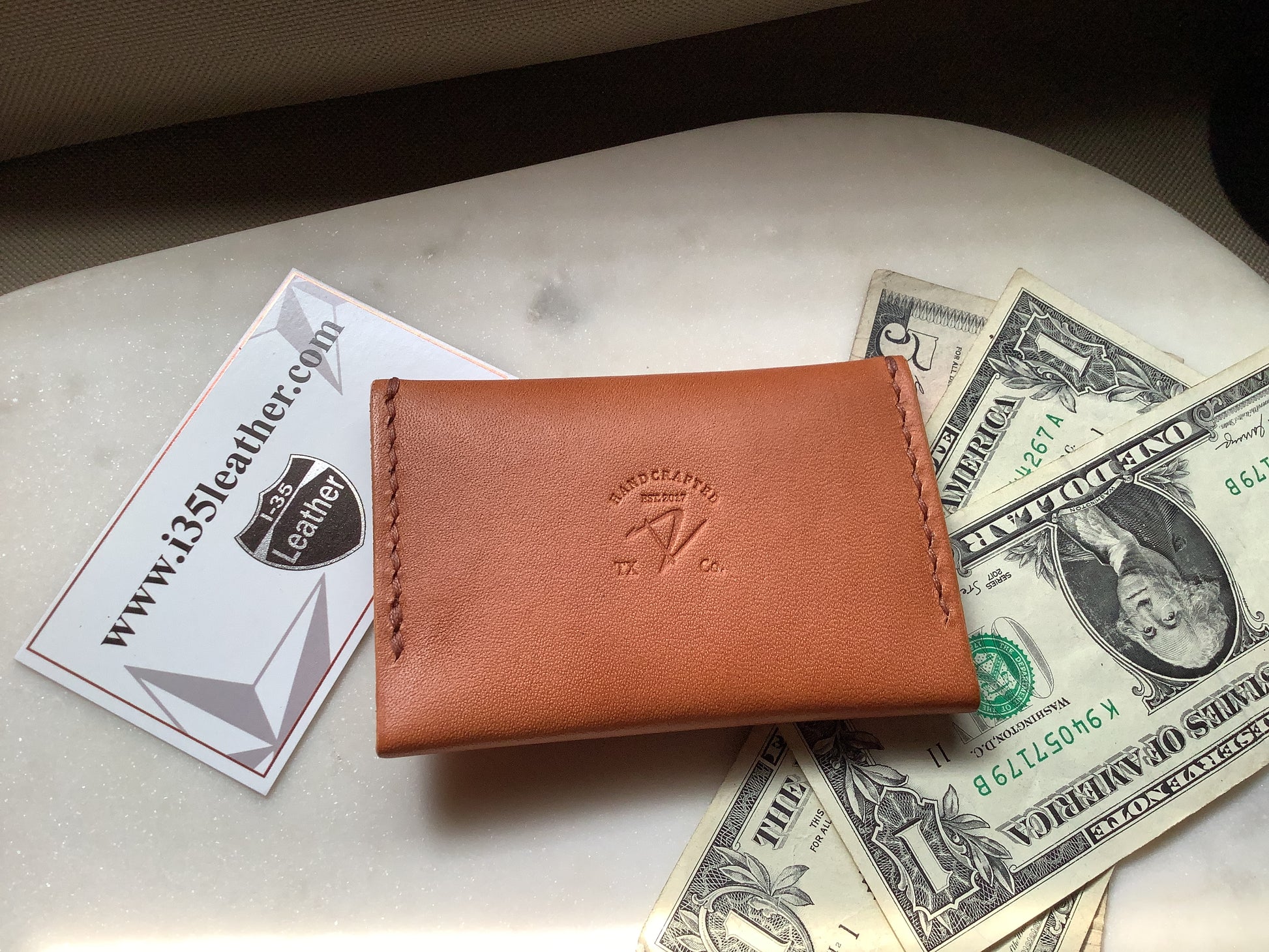 Envelope Card Wallet - I-35 Leather