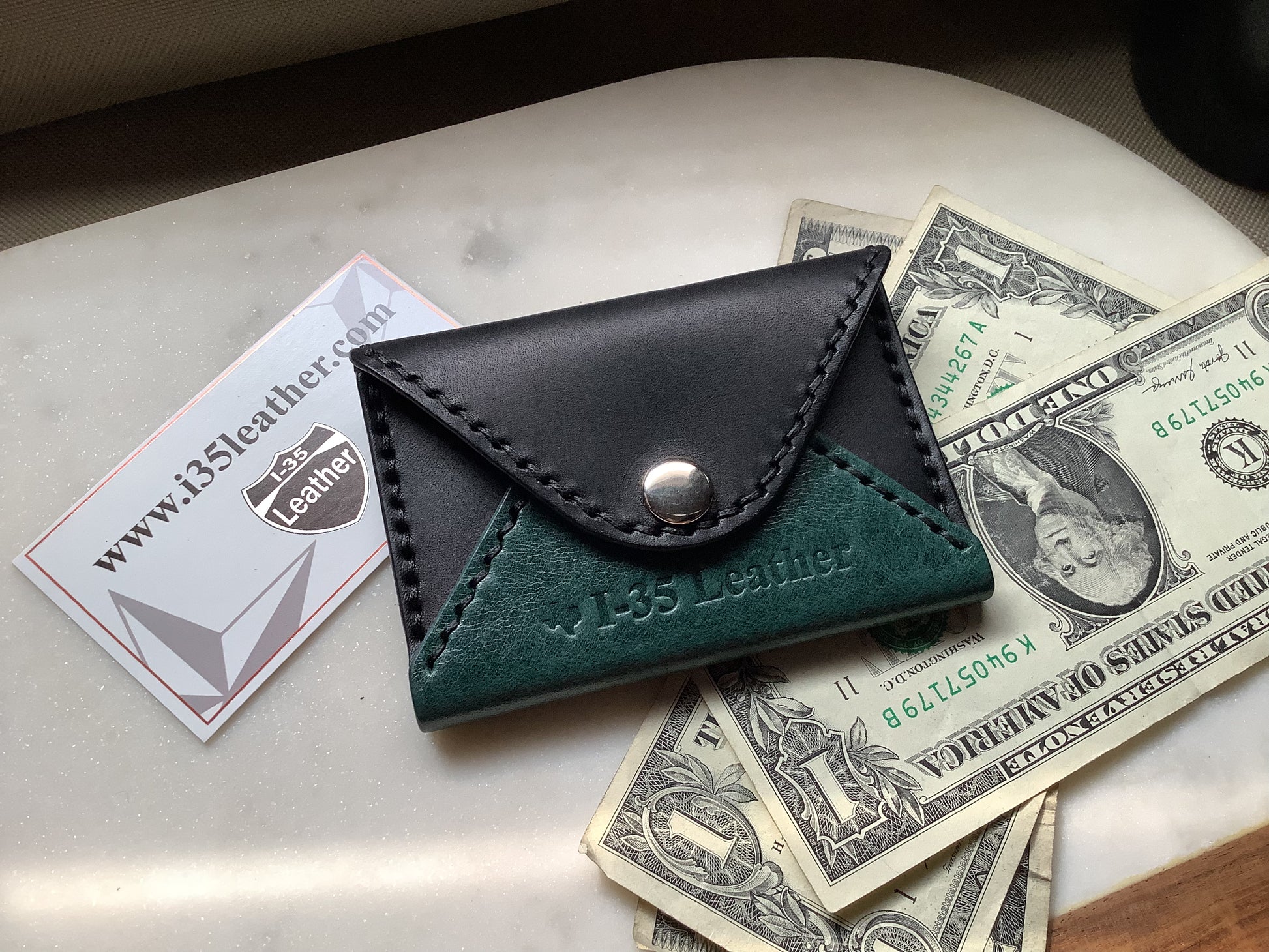 Envelope Card Wallet - I-35 Leather