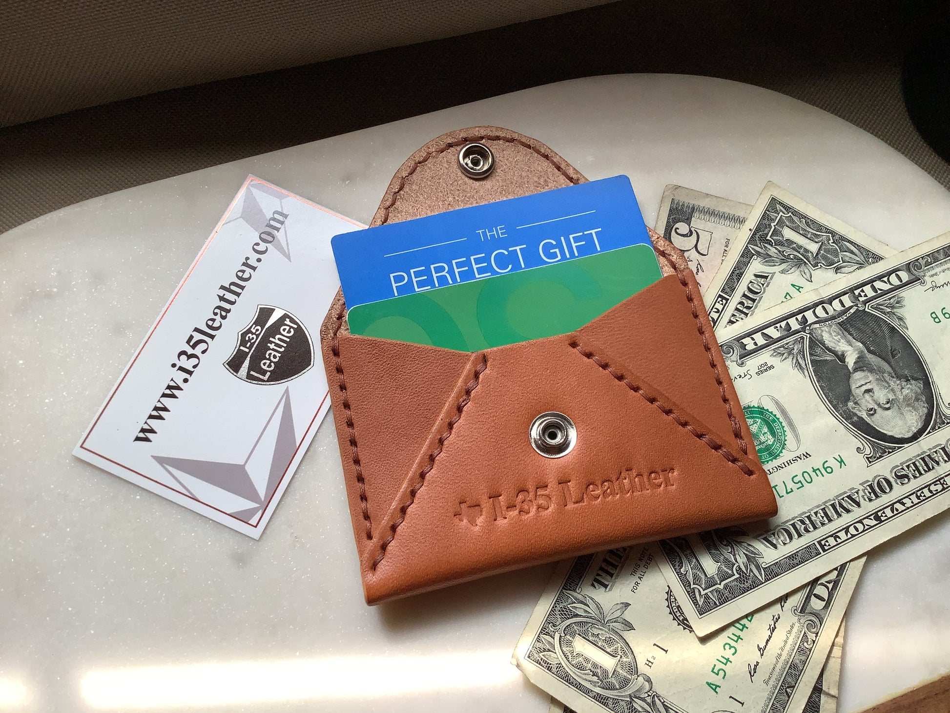 Envelope Card Wallet - I-35 Leather