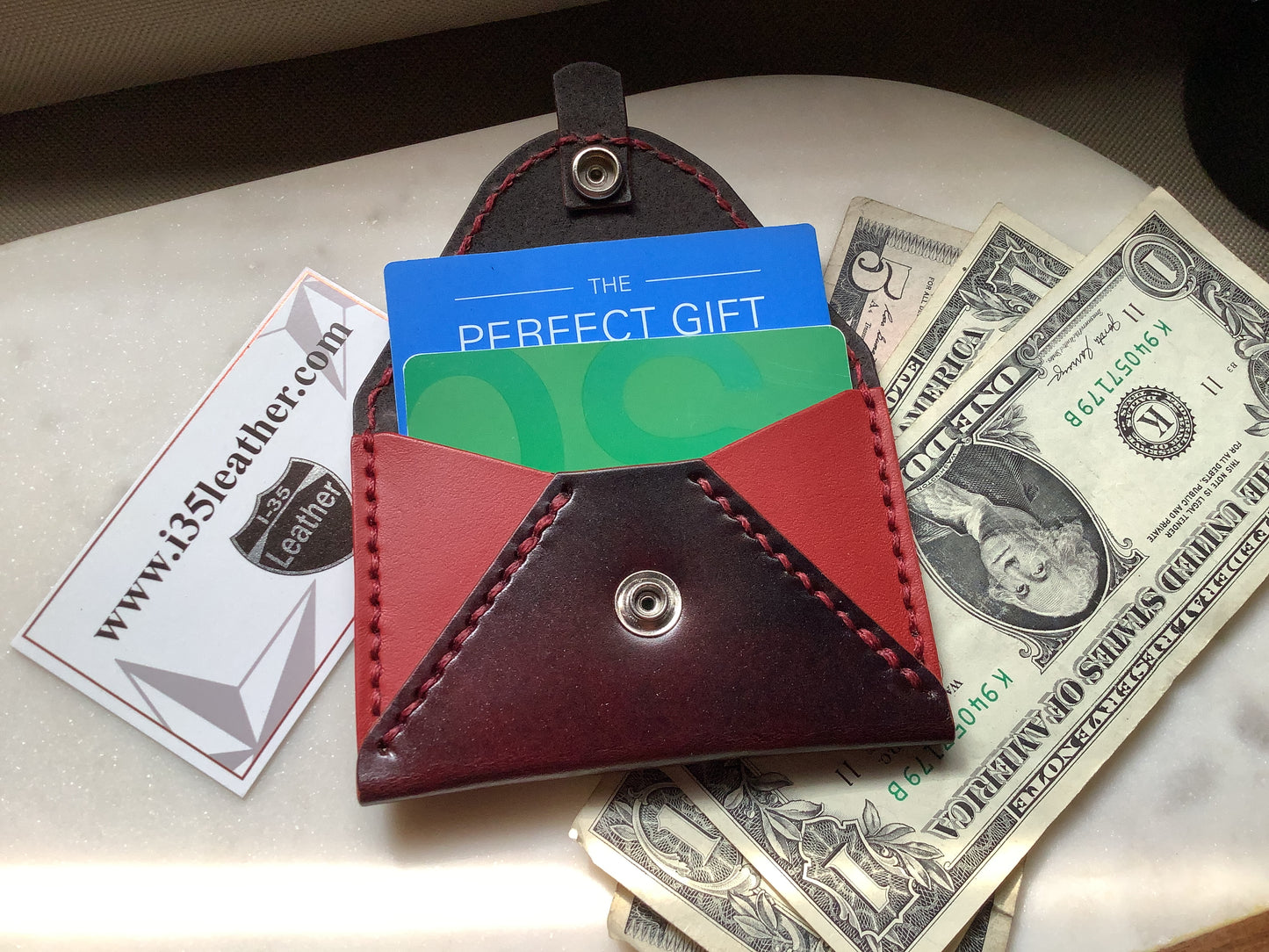 Envelope Card Wallet - I-35 Leather