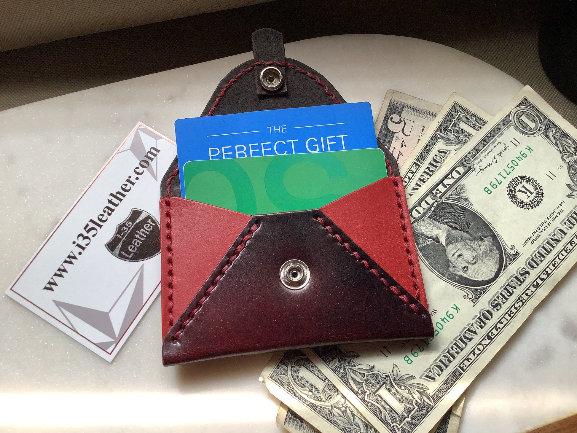Envelope Card Wallet - I-35 Leather