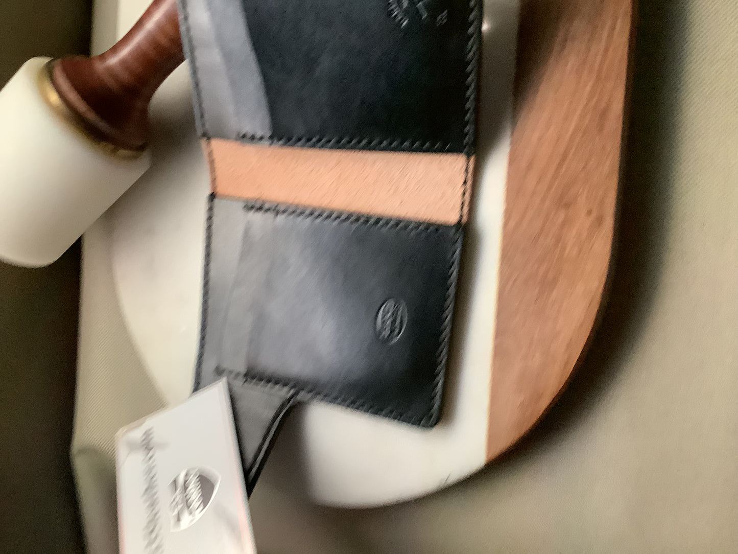 I-35 Leather - Vertical Wallet - Poker Skulls