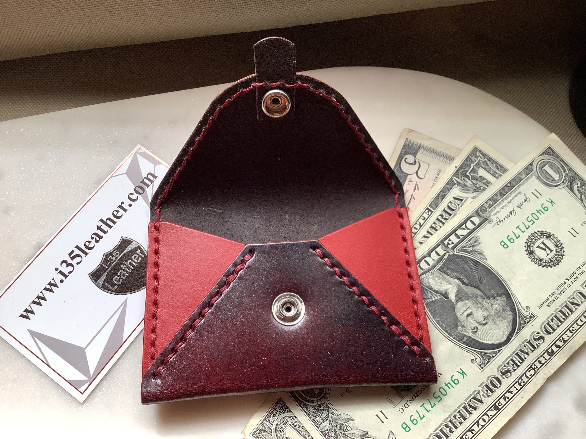 Envelope Card Wallet - I-35 Leather