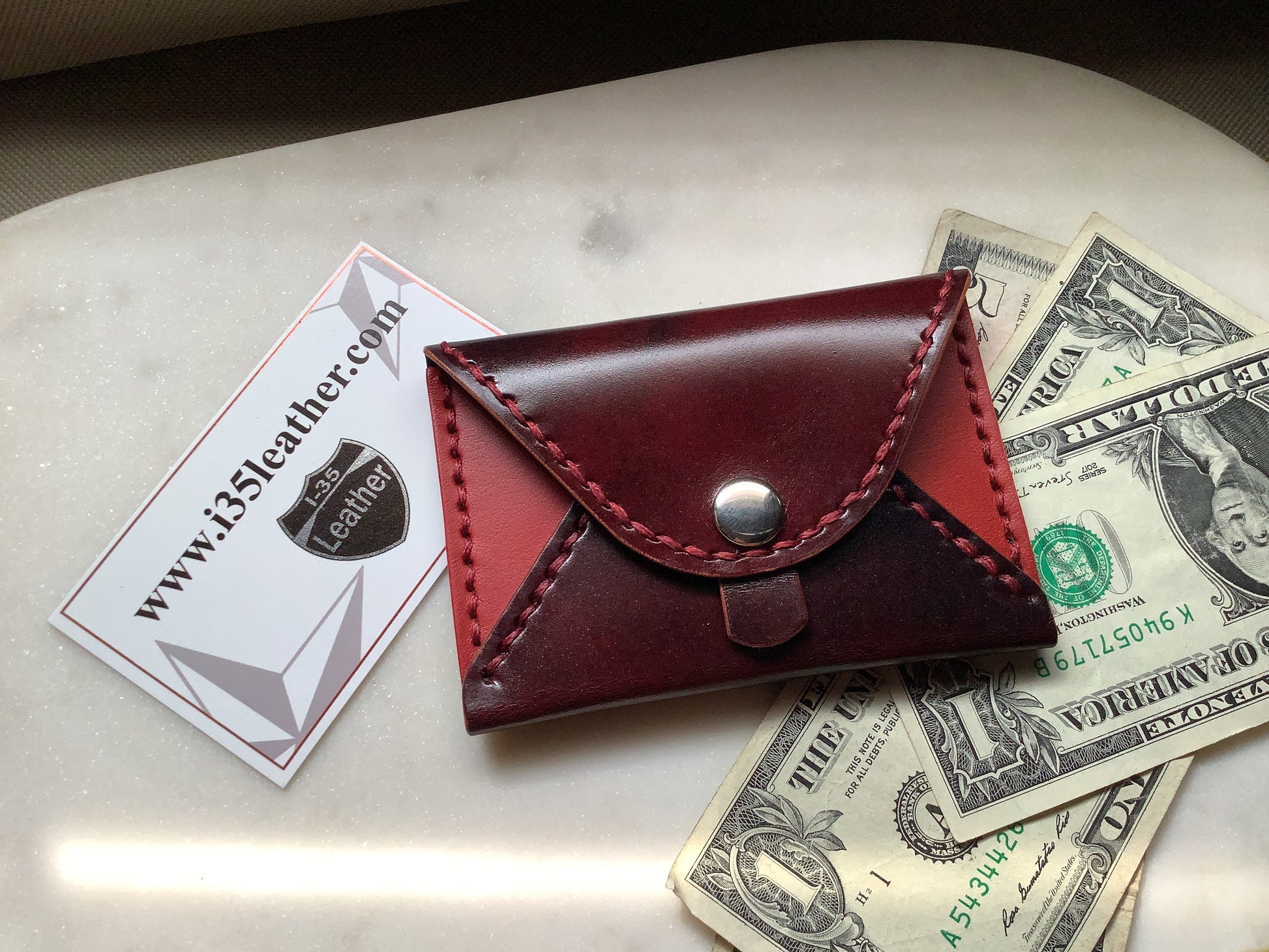 Envelope Card Wallet - I-35 Leather